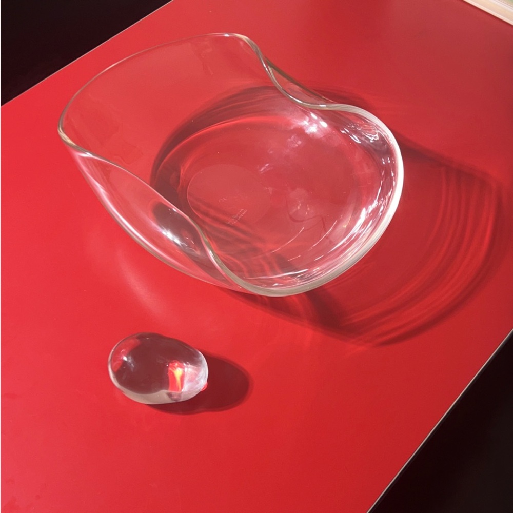Rare LARGE vintage Tiffany co Elsa Peretti double thumb print bowl